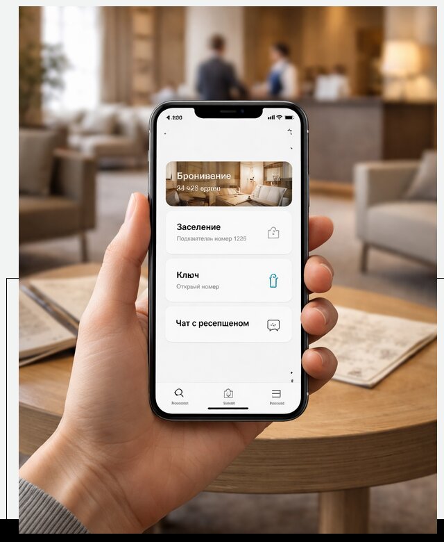 Мобильное приложение для гостей отеля в Воскресенске, управление сервисом